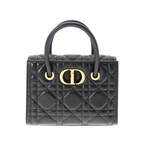 CHRISTIAN DIOR St Honore Cannage Black Lambskin Bag